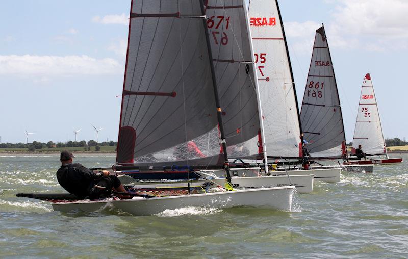 2022 Blaze Nationals at Stone day 2 photo copyright Nick Champion / www.championmarinephotography.co.uk taken at Stone Sailing Club and featuring the Blaze class