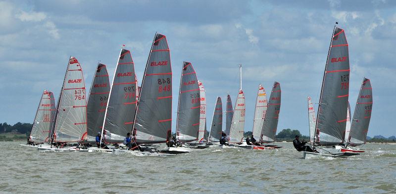 2022 Blaze Nationals at Stone day 3 photo copyright Nick Champion / www.championmarinephotography.co.uk taken at Stone Sailing Club and featuring the Blaze class