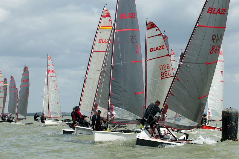 2022 Blaze Nationals at Stone day 3 photo copyright Nick Champion / www.championmarinephotography.co.uk taken at Stone Sailing Club and featuring the Blaze class