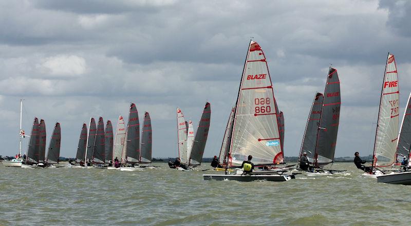 2022 Blaze Nationals at Stone day 3 photo copyright Nick Champion / www.championmarinephotography.co.uk taken at Stone Sailing Club and featuring the Blaze class