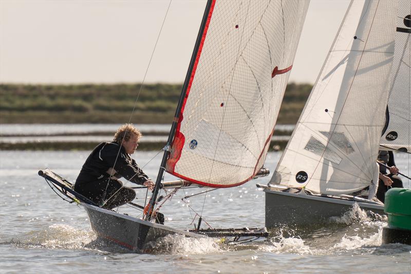 Rory Munro, Royal Burnham Yacht Club, rounds a mark during Dinghy Easter Regatta photo copyright Petru Balau Sports Photography / sports.hub47.com taken at Royal Corinthian Yacht Club, Burnham and featuring the Blaze class