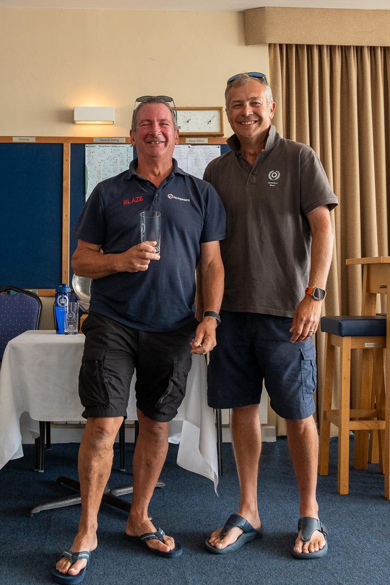 Malcolm Hutchings finished 2nd overall during the 2024 edition of Royal Corinthian Yacht Club Super Saturday photo copyright Petru Balau Sports Photography / sports.hub47.com taken at Royal Corinthian Yacht Club and featuring the Blaze class