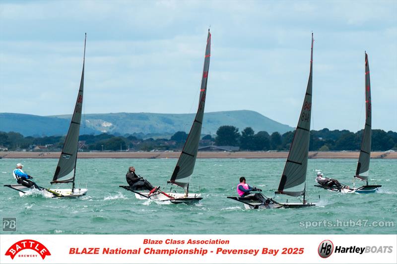 Battle Brewery and Hartley Boats Blaze Nationals at Pevensey Bay photo copyright Petru Balau Sports Photography / sports.hub47.com taken at Pevensey Bay Sailing Club and featuring the Blaze class