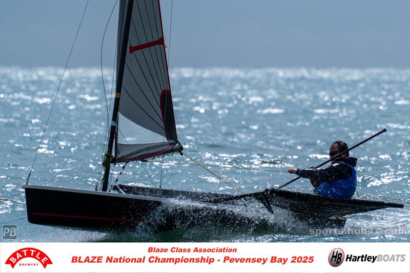Theo Holmes, first Youth at the Battle Brewery and Hartley Boats Blaze Nationals at Pevensey Bay photo copyright Petru Balau Sports Photography / sports.hub47.com taken at Pevensey Bay Sailing Club and featuring the Blaze class