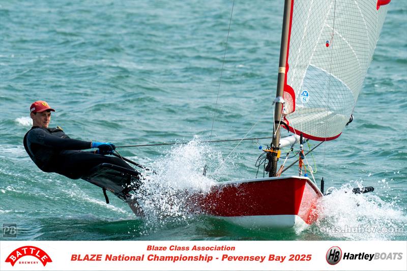 Matt Fowler, 1st polyester hull at the Battle Brewery and Hartley Boats Blaze Nationals at Pevensey Bay - photo © Petru Balau Sports Photography / sports.hub47.com