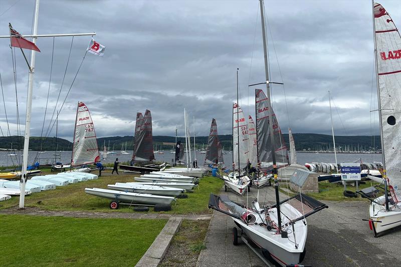 Marine13 Blaze Scottish Championship at Helensburgh  photo copyright Sandy Homer taken at Helensburgh Sailing Club and featuring the Blaze class