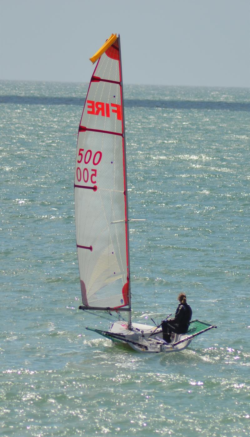 The first production Blaze No.500 - still going strong at Pevensey Bay photo copyright Petru Balau Sports Photography / sports.hub47.com taken at Pevensey Bay Sailing Club and featuring the Blaze class