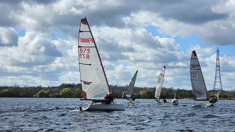 Burghfield Blaze Training and Open photo copyright Andy Maw taken at Burghfield Sailing Club and featuring the Blaze class