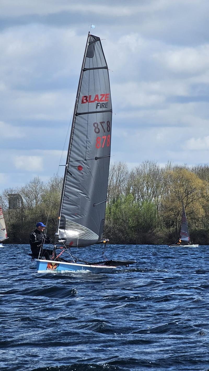 Burghfield Blaze Training and Open photo copyright Andy Maw taken at Burghfield Sailing Club and featuring the Blaze class