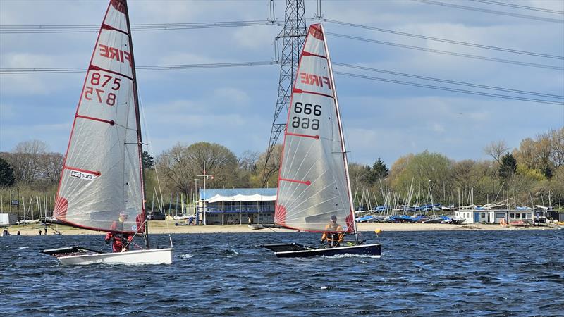 Burghfield Blaze Training and Open photo copyright Andy Maw taken at Burghfield Sailing Club and featuring the Blaze class