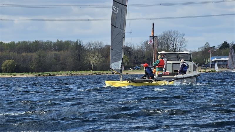 Burghfield Blaze Training and Open photo copyright Andy Maw taken at Burghfield Sailing Club and featuring the Blaze class