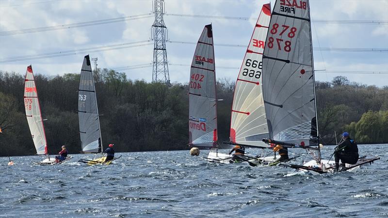 Burghfield Blaze Training and Open photo copyright Andy Maw taken at Burghfield Sailing Club and featuring the Blaze class