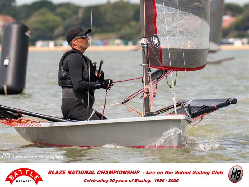 Allan Orton - Battle Brewery and Hartley Boats Blaze Nationals at Lee-on-the-Solent photo copyright Petru Balau Sports Photography / sports.hub47.com taken at Lee-on-the-Solent Sailing Club and featuring the Blaze class