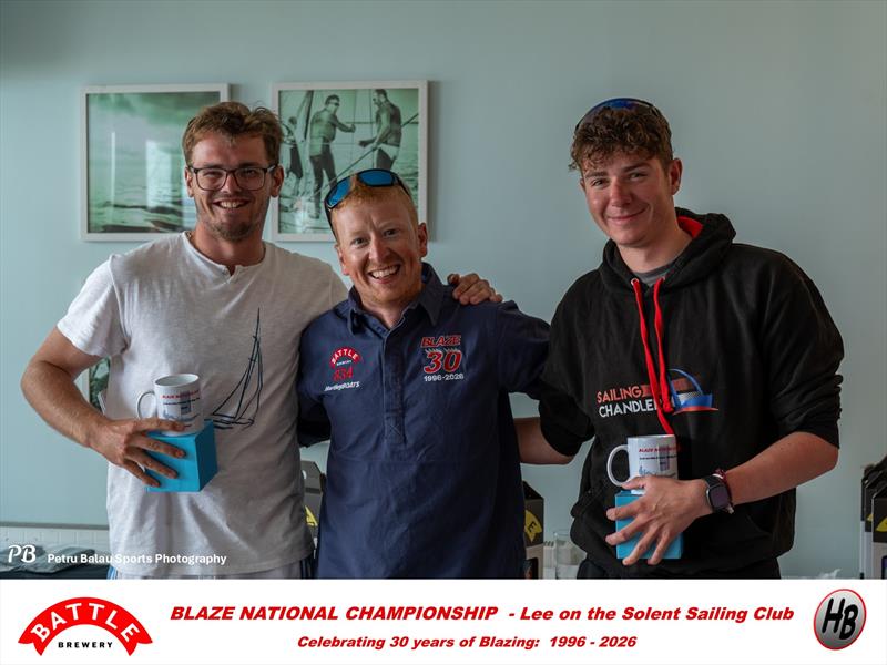 Nations Cup winners - Battle Brewery and Hartley Boats Blaze Nationals at Lee-on-the-Solent photo copyright Petru Balau Sports Photography / sports.hub47.com taken at Lee-on-the-Solent Sailing Club and featuring the Blaze class