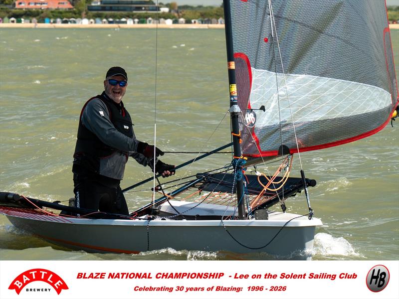 Mark Homer - Battle Brewery and Hartley Boats Blaze Nationals at Lee-on-the-Solent photo copyright Petru Balau Sports Photography / sports.hub47.com taken at Lee-on-the-Solent Sailing Club and featuring the Blaze class
