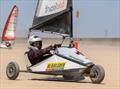 Racing in The 2025 Blokart North American Land Sailing Championship at Ivanpah Dry Lake, USA