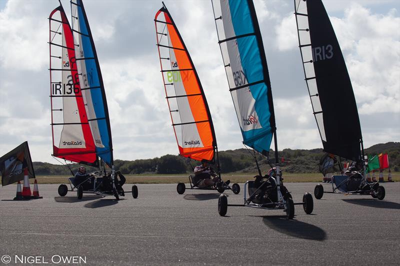 Production Fleet during the 2021 British Open Blokart Championships photo copyright Nigel Owen taken at  and featuring the Blokart class