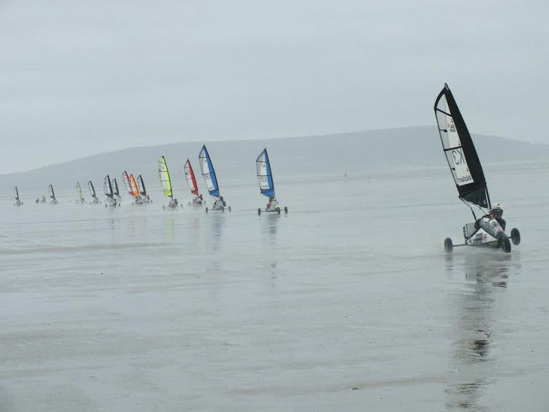 Blokart UK open at Pembrey Beach photo copyright John Gillborn taken at  and featuring the Blokart class