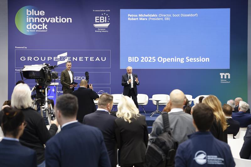 blue innovation dock opening ceremony photo copyright boot Düsseldorf taken at  and featuring the  class