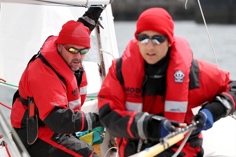 Mark Belamarich Phil Slade on the Bosun - photo © Joel Rouse