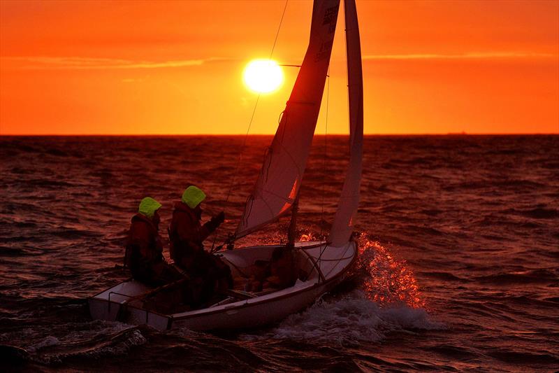 Guinness World Record holders Phil Slade and Mark Belamarich MBE and their record-breaking Bosun dinghy 'Sixteen' photo copyright Phil Slade & Mark Belamarich taken at RYA Dinghy Show and featuring the Bosun class