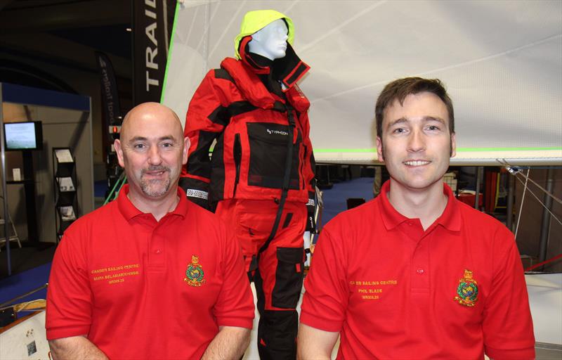 Mark Belamarich MBE and Phil Slade photo copyright Mark Jardine / YachtsandYachting.com taken at RYA Dinghy Show and featuring the Bosun class