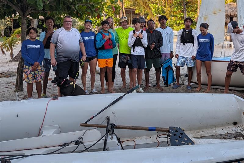Dinghies donated to St. Vincent and the Grenadines - 6.30am at Coconut Grove Beach Club - photo © SVG Sailing Association