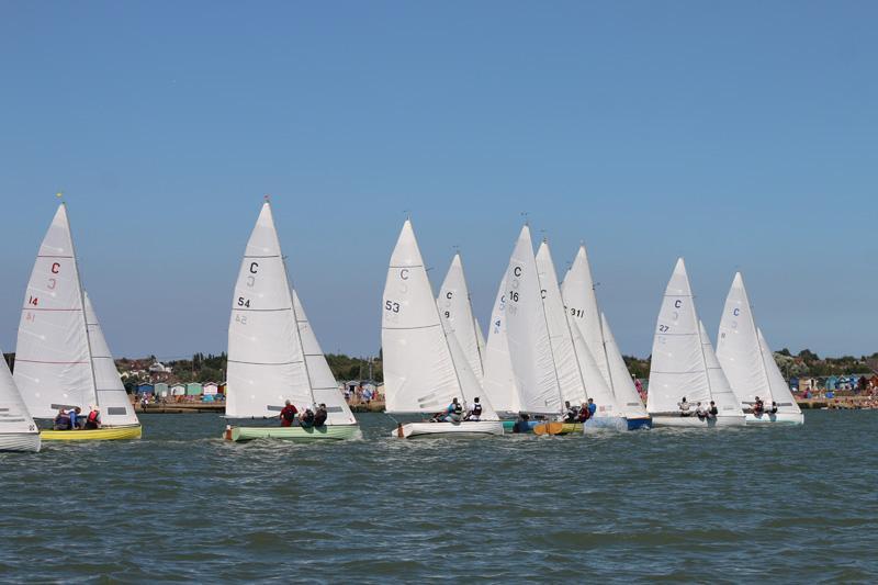 Chris Matthews in C27 puts his stamp on the BOD at the start photo copyright William Stacey taken at Brightlingsea Sailing Club and featuring the Brightlingsea One Design class