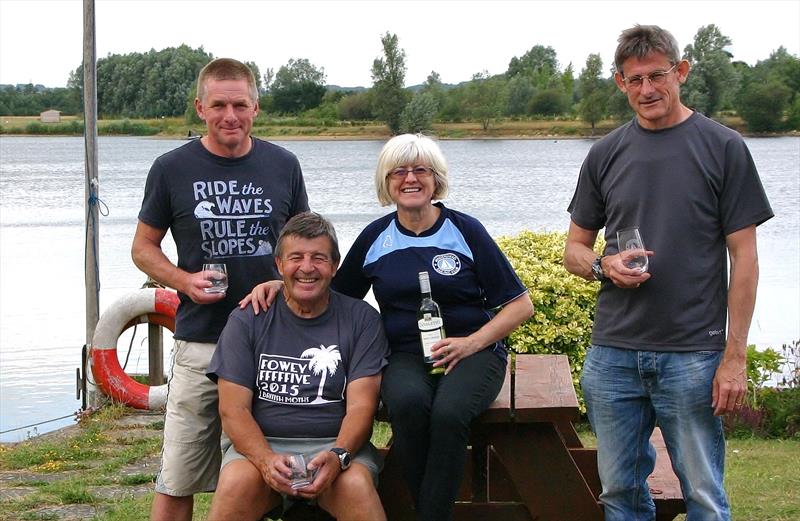 British Moths at Maidenhead winners (l to r) Andy Mathews (3rd), Roger Witt (2nd), Jenni Heward-Craig (Ladies), Toby Cooper (1st) - photo © Jenny Bentley