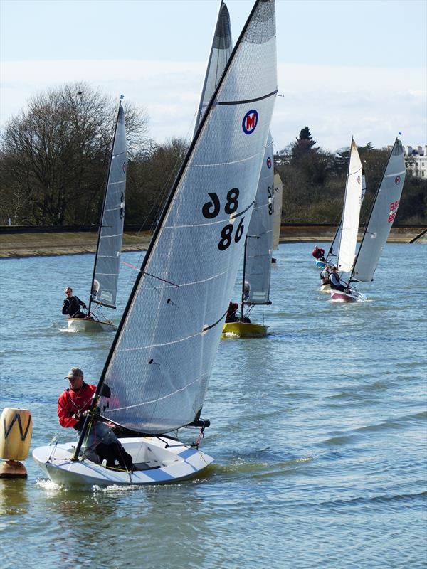 Mike Lyons at the British Moth Bake Off at Mid Warwickshire YC photo copyright Jayne Whigham taken at Leamington Spa Sailing Club and featuring the British Moth class