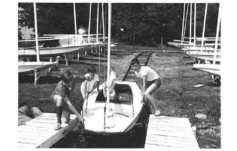 After an early US scow would make the passage to the UK designer Sydney Cheverton would take the best of the features into the boat that would become the charming British Moth photo copyright Sydney Cheverton taken at  and featuring the British Moth class