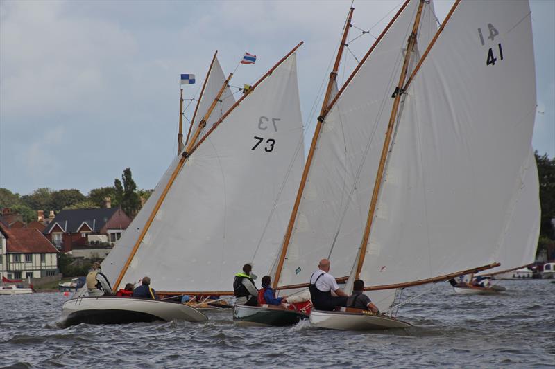 Broads One Designs at Oulton Week photo copyright Karen Langston taken at Waveney & Oulton Broad Yacht Club and featuring the Broads One Design class