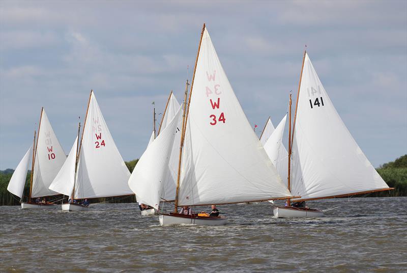 Keelboats at Oulton Week photo copyright Karen Langston taken at Waveney & Oulton Broad Yacht Club and featuring the Broads One Design class