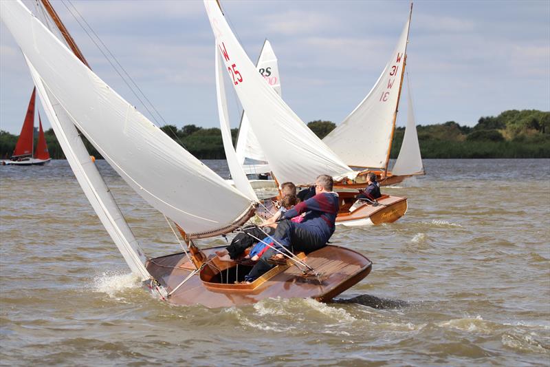 Keelboats at Oulton Week photo copyright Karen Langston taken at Waveney & Oulton Broad Yacht Club and featuring the Broads One Design class