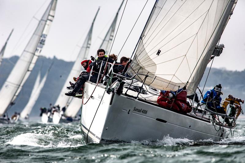 Exeter Blue at the BUCS Student Yachting Championships photo copyright Harry Bowerman / harrybowerman.shootproof.com taken at Portsmouth University Sailing Club and featuring the BUSA class