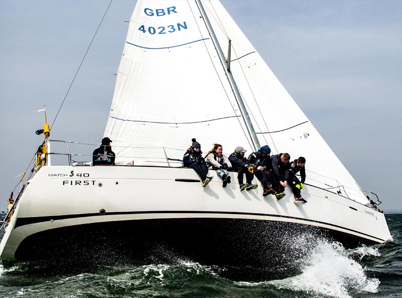 Southampton Red at the BUCS Student Yachting Championships photo copyright Harry Bowerman / harrybowerman.shootproof.com taken at Portsmouth University Sailing Club and featuring the BUSA class