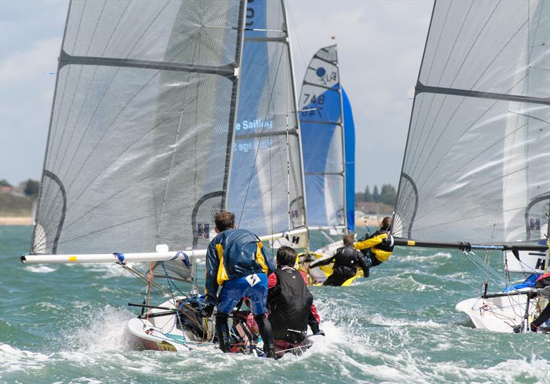 Buzz Nationals at Warsash photo copyright Iain McLuckie taken at Warsash Sailing Club and featuring the Buzz class