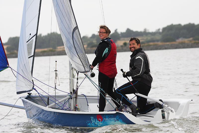 Day 4 of Zhik Pyefleet Week at Brightlingsea  photo copyright Fiona Brown / www.fionabrown.com taken at Brightlingsea Sailing Club and featuring the Buzz class