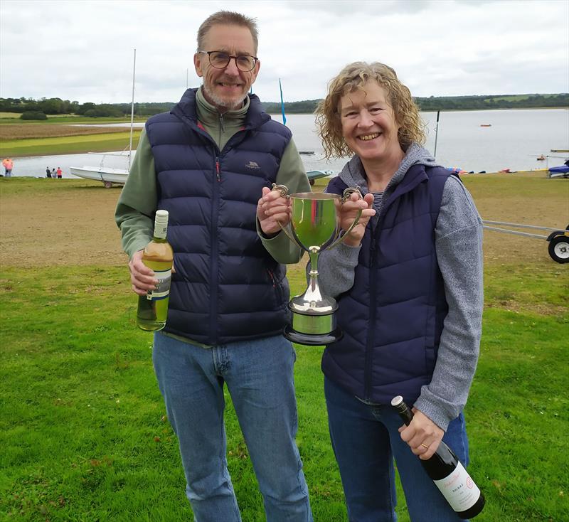 Ian & Bridget Staples win the Buzz Inlands at Roadford Lake photo copyright Buzz class taken at Roadford Lake Sailing Club and featuring the Buzz class