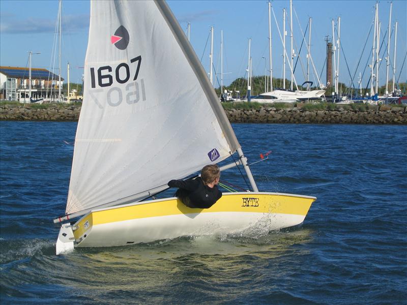 Youth training evening on Wednesday at Locks Sailing Club in Portsmouth photo copyright Dan Jarman taken at Locks Sailing Club and featuring the Byte class