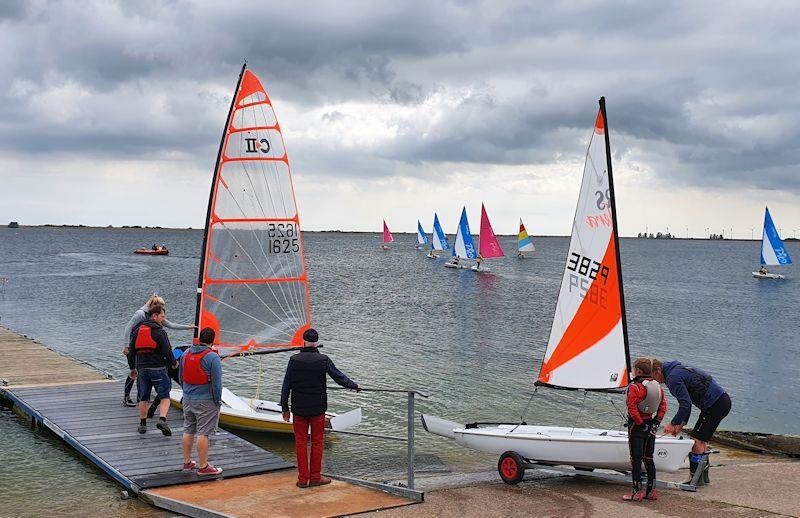 North East & Yorkshire Youth Travellers (NEYYTS) at Covenham photo copyright Martin Redmond taken at Covenham Sailing Club and featuring the Byte class