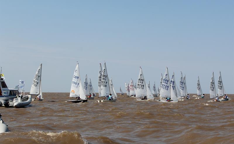 Day 4 of the Cadet Worlds in Buenos Aires photo copyright Fernando Jochoian taken at Club Nautico Albatros and featuring the Cadet class