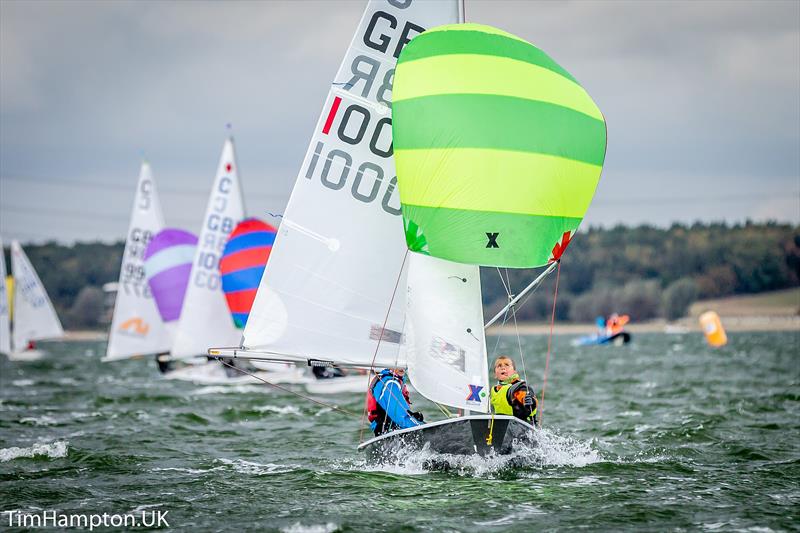 Cadets during the 2018 Nationals at Thorpe Bay photo copyright Tim Hampton / www.timhampton.uk taken at Thorpe Bay Yacht Club and featuring the Cadet class