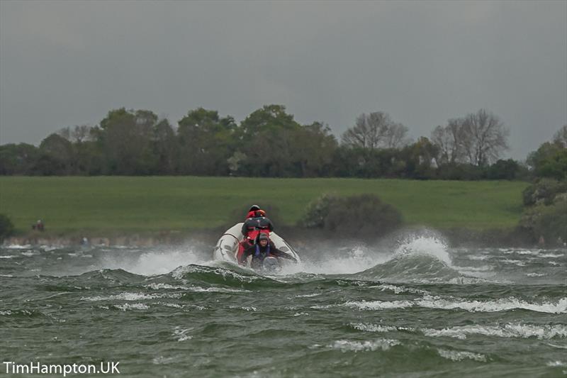 High winds during the Zhik Cadet Worlds Qualifier at Grafham Water - photo © Tim Hampton / www.timhampton.uk