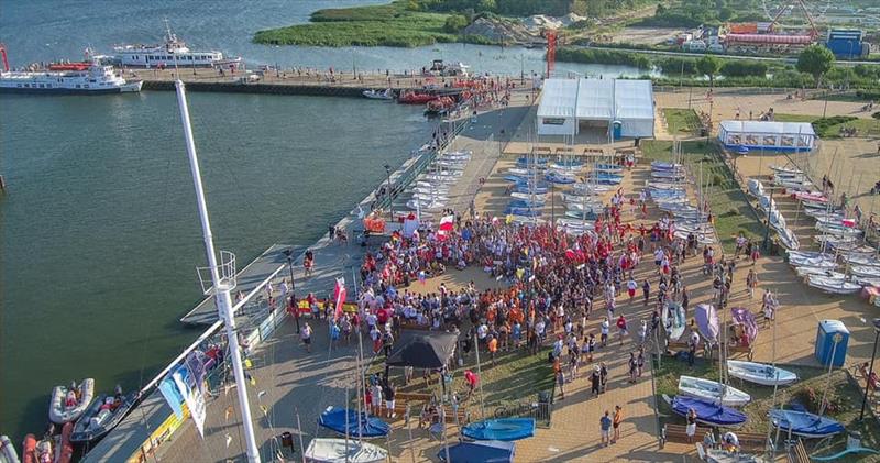 Opening ceremony for the Cadet Worlds 2019 in Poland photo copyright Cadet Worlds 2019 taken at  and featuring the Cadet class