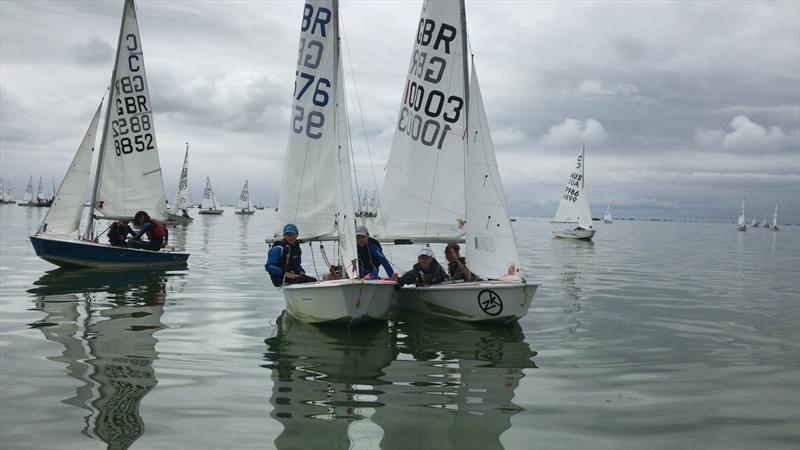 No wind on day 3 of the Cadet Worlds 2019 in Poland photo copyright Cadet Worlds 2019 taken at  and featuring the Cadet class