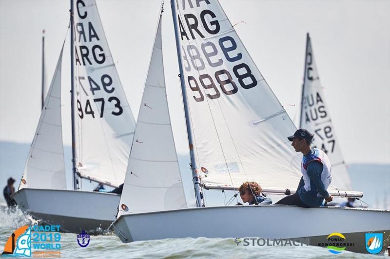 Overall Winners ARG 9988 Julian Finsterbusch & Franco Barone at the World Cadet in Poland photo copyright International Cadet Class taken at  and featuring the Cadet class