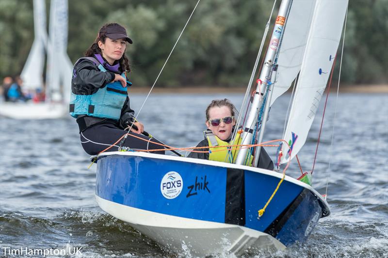 Zhik UK Cadet Inlands at Alton Water photo copyright Tim Hampton / www.timhampton.uk taken at Alton Water Sports Centre and featuring the Cadet class