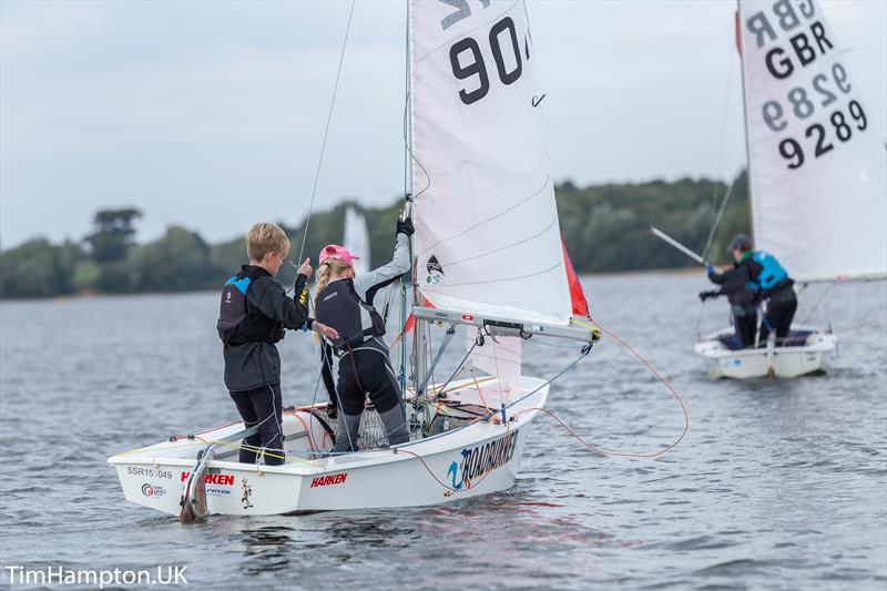 Zhik UK Cadet Inlands at Alton Water photo copyright Tim Hampton / www.timhampton.uk taken at Alton Water Sports Centre and featuring the Cadet class