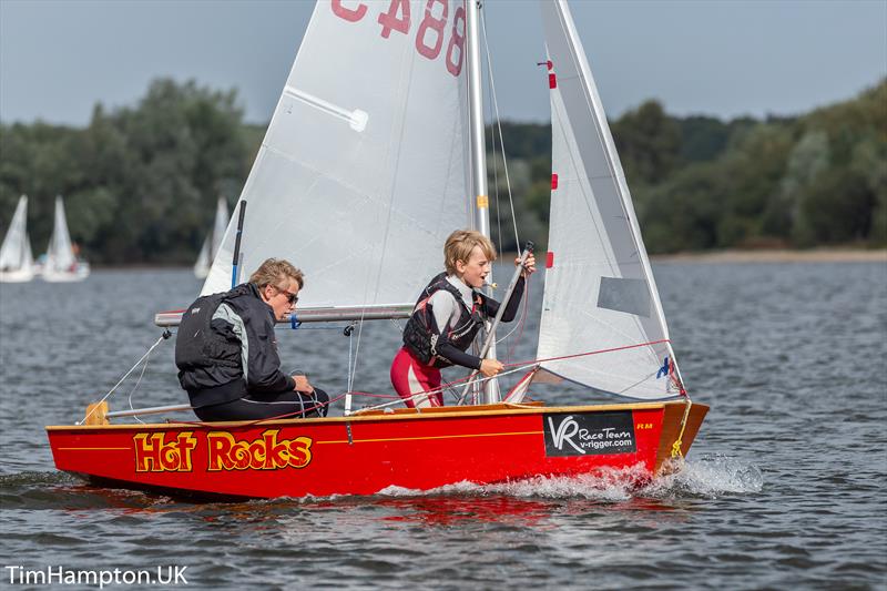 Zhik UK Cadet Inlands at Alton Water photo copyright Tim Hampton / www.timhampton.uk taken at Alton Water Sports Centre and featuring the Cadet class